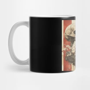 hawk, moon and skull Mug